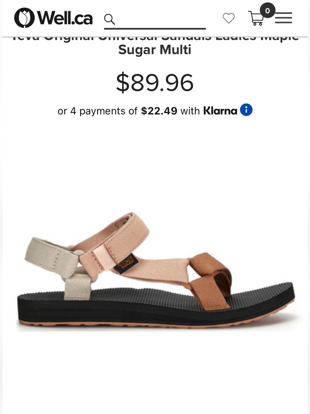 Teva Original Universal Sandals Ladies Maple Sugar Multi